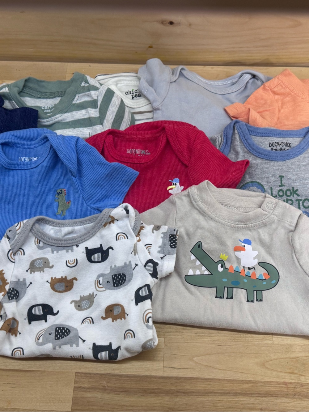 Baby boys bodysuit lot of 10